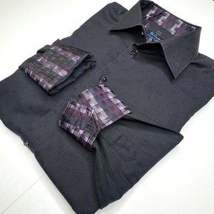 BLU - by Polifroni Men's black shirt. Size‎ Large.